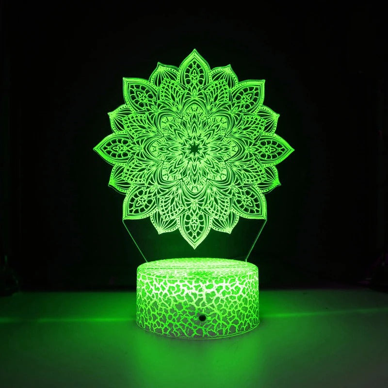 Nighdn Lotus Flowers Kids Night Light Led 3D Lamp