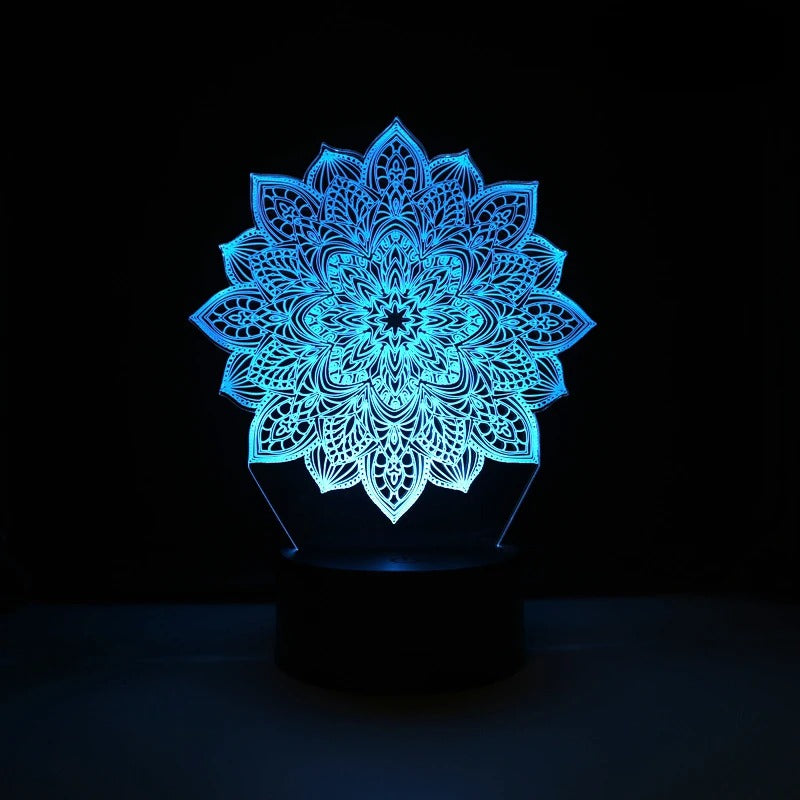 Nighdn Lotus Flowers Kids Night Light Led 3D Lamp